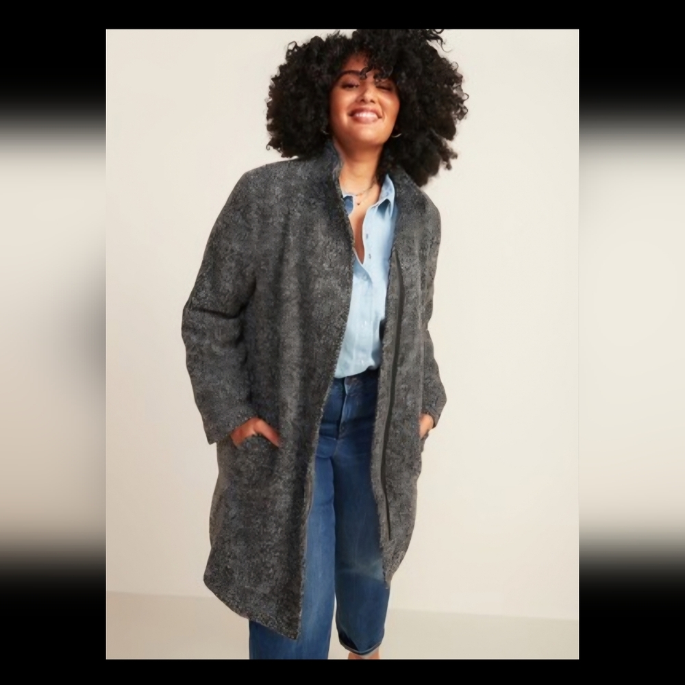 Old Navy Oversized Funnel-Neck Coat